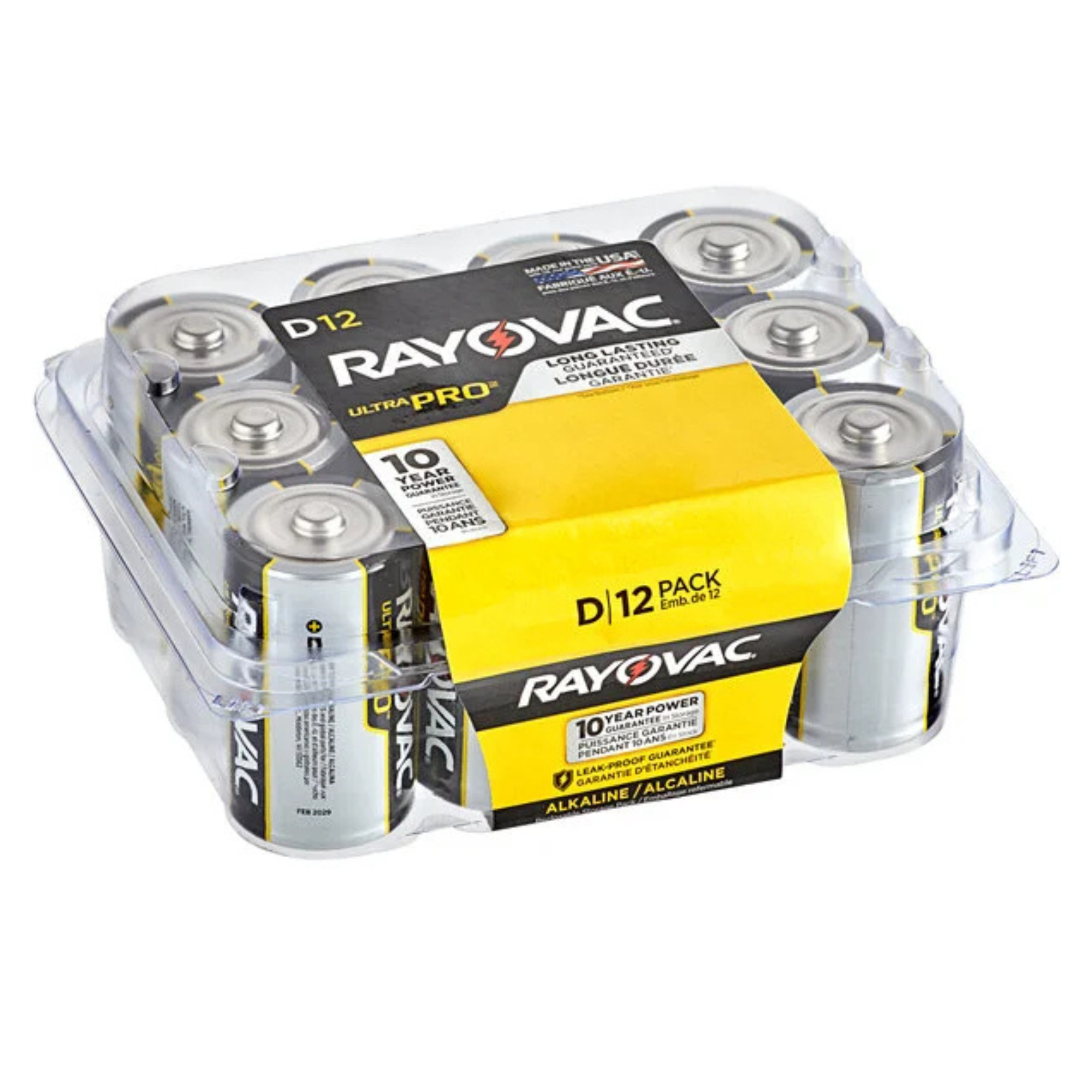 Rayovac Ultra Pro Alkaline D Batteries (12-Pack) from GME Supply